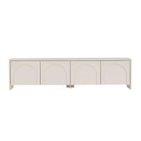 mueble tv 4 puertas color crema l180 cm - beige