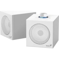 altavoces genius pc con conexion usb y potencia total de 4 w blancos