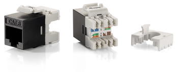 KIT 8 UDS CONECTOR HEMBRA RJ45 UTP CAT6 SLIM PANEL KEYSTONE