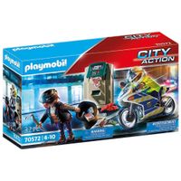 playmobil moto de policia persecucion del ladron 70572 city action