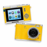 camara compacta karawan 48mp 4k autofocus flash pantalla giratoria amarilla