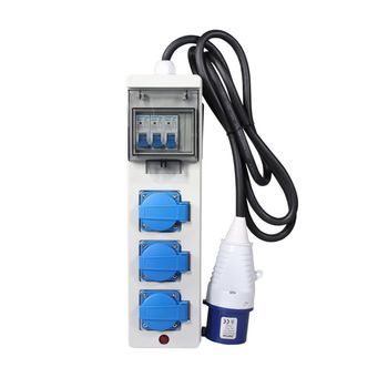 Adaptador Para Generador De Enchufe 32a A 16a Con Magnetotérmicos