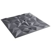 paneles de pared 24 uds 50 x 50 cm gris amatista espuma xps vidaxl