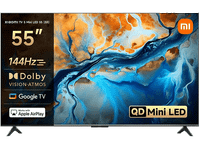 tv mini led 55 - xiaomi s 55 2025 uhd 4k smart con google 144 hz gris cepillado