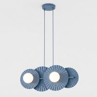 lampara de techo drino azul 4 luces