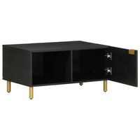 mesa de cafe - mesa de centro madera contrachapada negro 80x50x40 cm