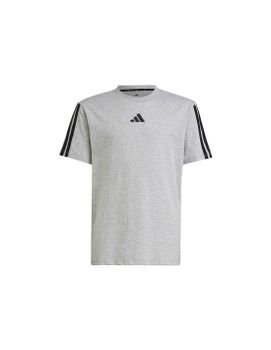 Camiseta adidas 3 Bandas Infantil Gris/Negro
