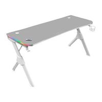 mars gaming mgd140rgbw blanco mesa gaming rgb 140cm soporte cascosbebidaalfombrilla