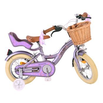 Bicicleta Niños 12 Pulgadas Volare Blossom 3 Años Púrpura