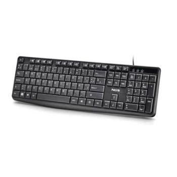 Teclado NGS Funky V4 de membrana con 12 teclas multimedia y diseño resistente