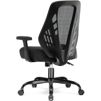 Comhoma Silla De Oficina Ergonómica, Silla De Escritorio, Silla Gaming, Malla Transpirable, Respaldo En Forma De V,negro