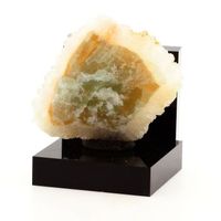 fluoritis blanca y verde  cuarzo de francia pratclaux - mineral de coleccion rara  2423 ct - certificado de autenticidad incluido  53 x 50 x 25