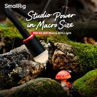 smallrig rm 03 macro fotografia luz led con difusor foco barndoor de 4 hojas salida de 5 colores alto brillo para video -5480