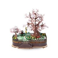 maqueta de madera 3d con movimiento mecanico diseno cerezo en flor con luz y musica 446 piezas 265x20x29 cm color madera