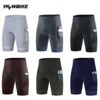 ykyw-pantalones cortos de ciclismo para hombre 2 bolsillos equipo profesional de verano pantalones cortos para bicicleta de montana y carretera medias para montar en bicicleta ropa deportiva
