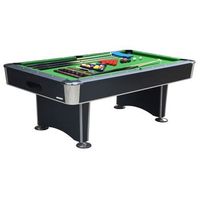 mesa de billar semi profesional atlanta deluxe - facil montaje - incluye niveladores de patas - ideal para jugar con amigos - devessport