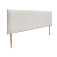 cabecero de polipiel liso 145x105cm con patas camas 135140 - blanco hueso