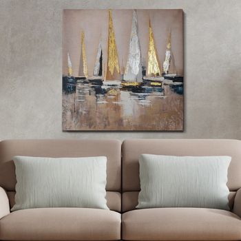 Pintura Al Óleo Decorativa Opg45372-7070 Multicolor 70x70 Cm