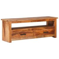 mueble de tv de madera maciza 118x30x40 cm vidaxl