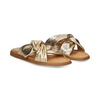 unisa sandalias planas mujer - plata talla 38