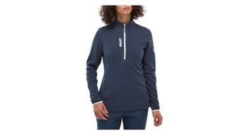 Forro polar ubic lightgrid 1 2 zip azul de mijo para mujer