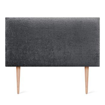 Dhome Cabecero De Lana Natural 90x115cm Con Patas Camas 80/90 - Gris Oscuro