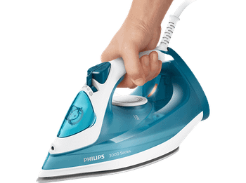 Plancha de vapor - Philips DST3011/20, 140, 0.3 L, Vapor vertical, Azul