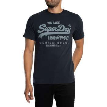 Superdry Camiseta Logotipo de la vendimia Camiseta clásica para hombre