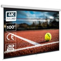 luxscreen pantalla de proyeccion manual mural 43 100