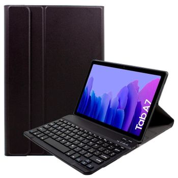 Cool Funda Polipiel Negro para Samsung Galaxy Tab A7 T500/T505 con Teclado Bluetooth 10.4