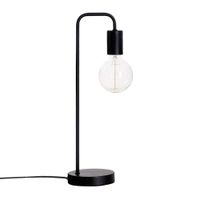 lampara de mesa de hierro fundido en negro o13x45 cm