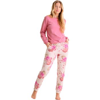 Lisca Jersey Pijama pantalón top manga larga ROBIN para mujer