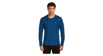 Camiseta interior hombre icebreaker merino 200 oasis snow day azul