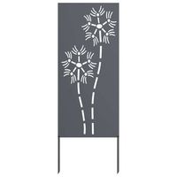 pantalla de privacidad para jardin calado antracita 50 x 140 cm vidaxl