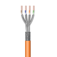 ewent im1227 cable de red naranja 100 m cat7 s ftp s stp