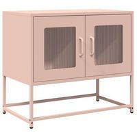mueble para tv acero laminado en frio rosa 68x39x605 cm vidaxl