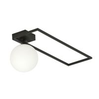 plafon de techo estilo moderno con estructura de metal y 1 esfera