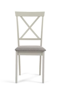 Epsom Oak and Grey Dining Chairs with Fabric Seats - Grey