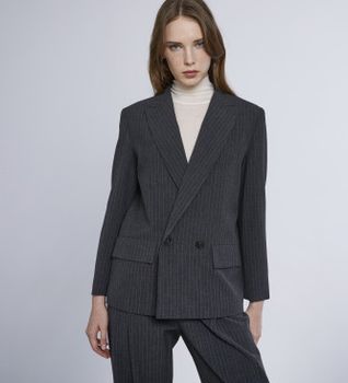 Marella para mujer. 2423046151200 Americana Lama gris (46), Casual, Fiesta, Clásico, Poliéster