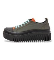 art para mujer 11518a1q80030g3 zapatillas 1518a rubber verde 41 piel 3 a 5cm cordones casual