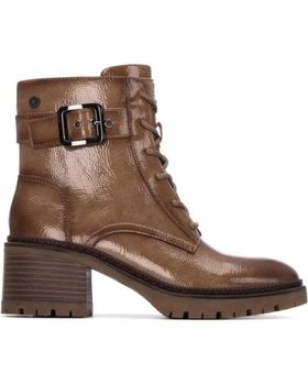 de XTI BOTAS DE COMBATE XTI 144275 CON CORDONES Y HEBILLA BEIGE