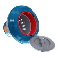 dosificador de cloro astralpool flotante blue line - dispositivo dosifidor de pastillas de cloro para la piscina con regulador de flujo y anilla para atarlo
