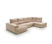 sofa gran chaise longue cama massima diseno beige derecha