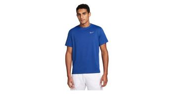 Maillot de manga corta nike uv miler azul para hombre