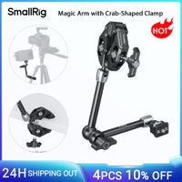 brazo magico smallrig con abrazadera en forma de cangrejo con tornillo de 14-20 cabeza de bola para 360    ajustes para camaras de accion monitores -5312