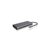 estacion de acoplamiento icy box ib-dk4050-cpd usb-c docking 4k 100w antracita
