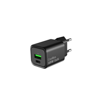 cargador usb pared coolbox gan 25w usb-cusb-a qc30 negro