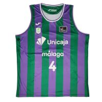 camiseta tyler kalinoski unicaja malaga primera equipacion liga endesa 2025 joma