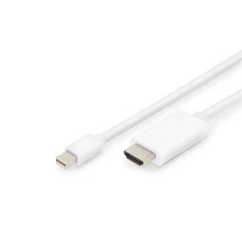 Digitus Cable Adaptador Mini DisplayPort-HDMI 2m Blanco
