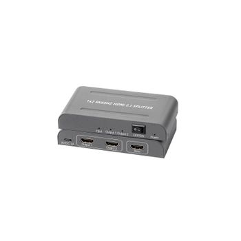 Kimex Splitter Hdmi 2.1, 1 Entrada / 2 Salidas, 8k 60 Hz